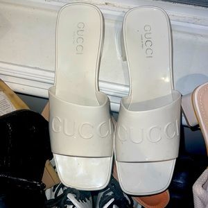Gucci heeled slides